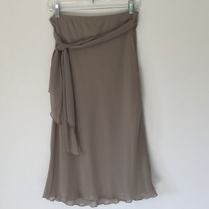 JS Boutique sheer overlay evening skirt.